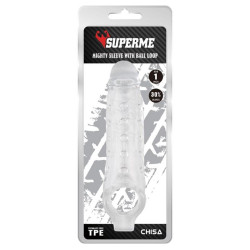 Superme Gaine de pénis Mighty 15 x 4.5cm Transparente